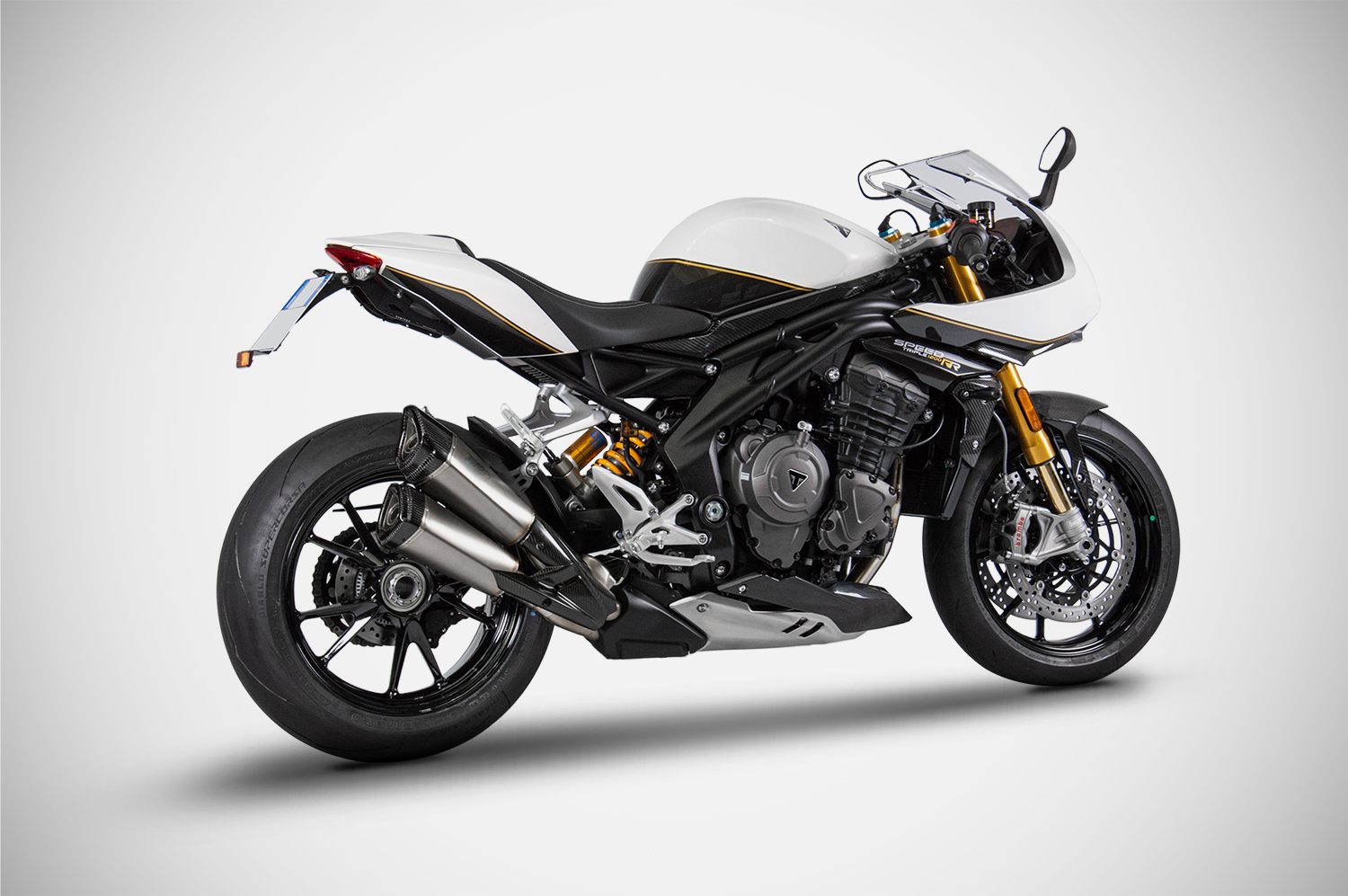 ZARD Dual Muffler Slip-on for Triumph Speed Triple 1200 RS/RR